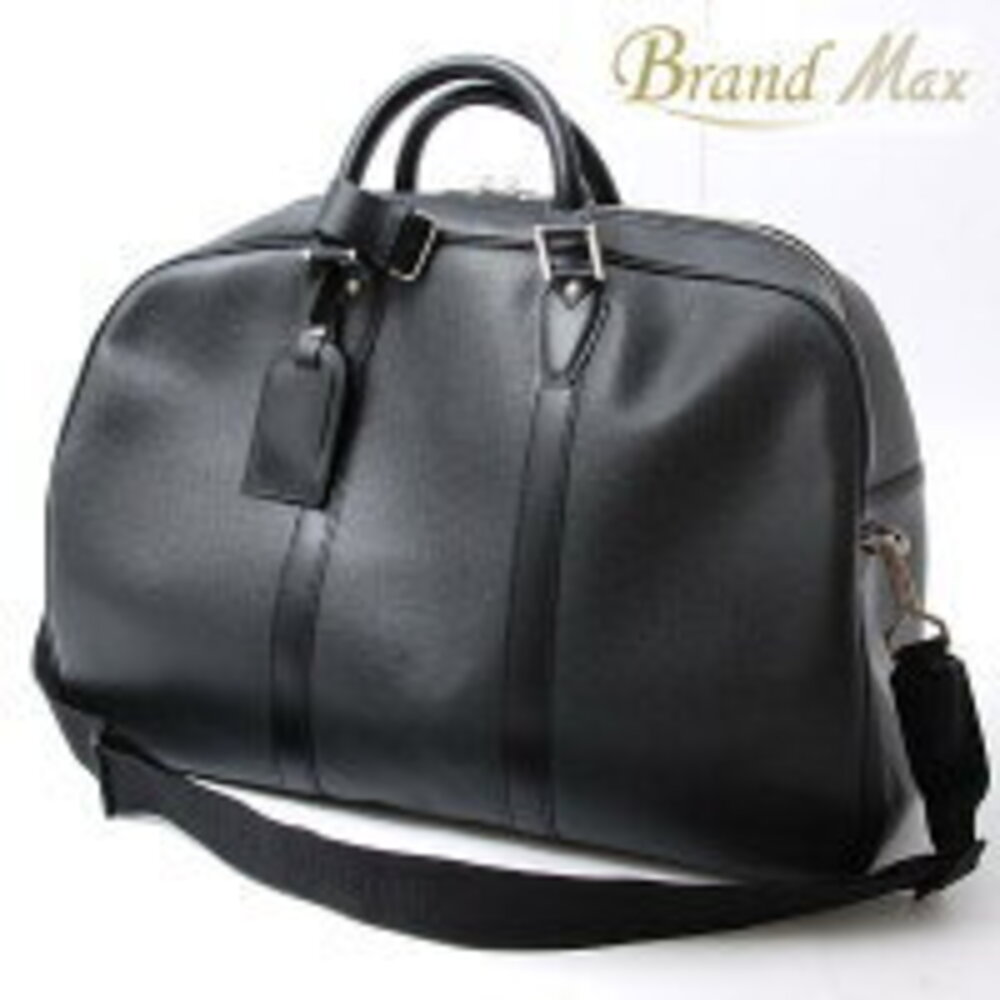 Louis Vuitton Taiga Kendall Ardoise Black Boston Bag Travel